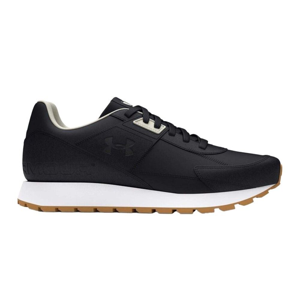 Under Armour Mens Essential Logo Synthetic Low Cut Running Sneakers / Black